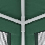 Party Tent with 4 Mesh Sidewalls Green 3x3 m HDPE