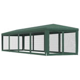 Party Tent with 10 Mesh Sidewalls Green 3x12 m HDPE