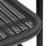 Garden Chairs 6 pcs Plastic Rattan and Steel 110 kg