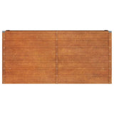 Garden Raised Bed Rusty 160x40x77 cm Corten Steel