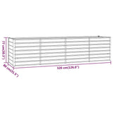 Garden Raised Bed Rusty 320x80x77 cm Corten Steel