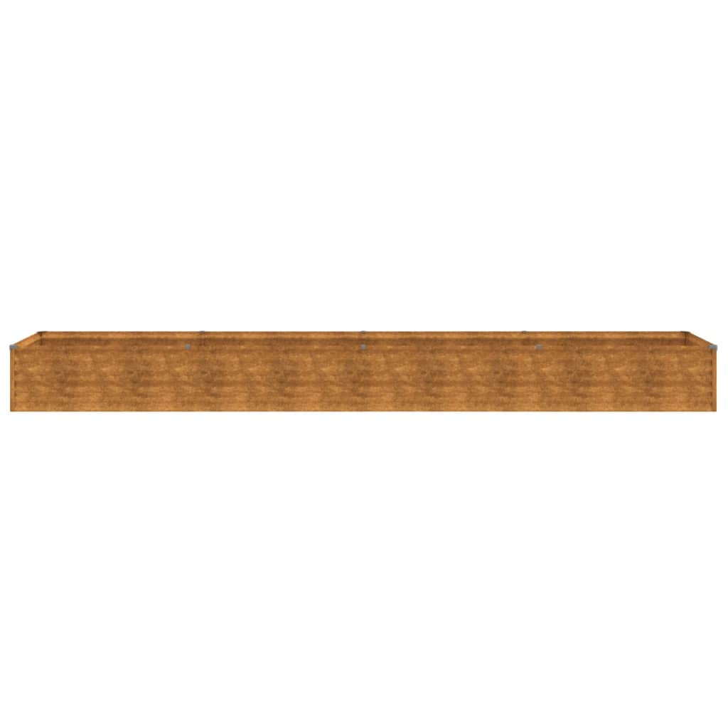 Garden Raised Bed 386x50x36 cm Corten Steel