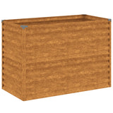 Garden Raised Bed 100x50x69 cm Corten Steel