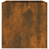Planter Box Smoked Oak 40x40x40 cm Engineered Wood