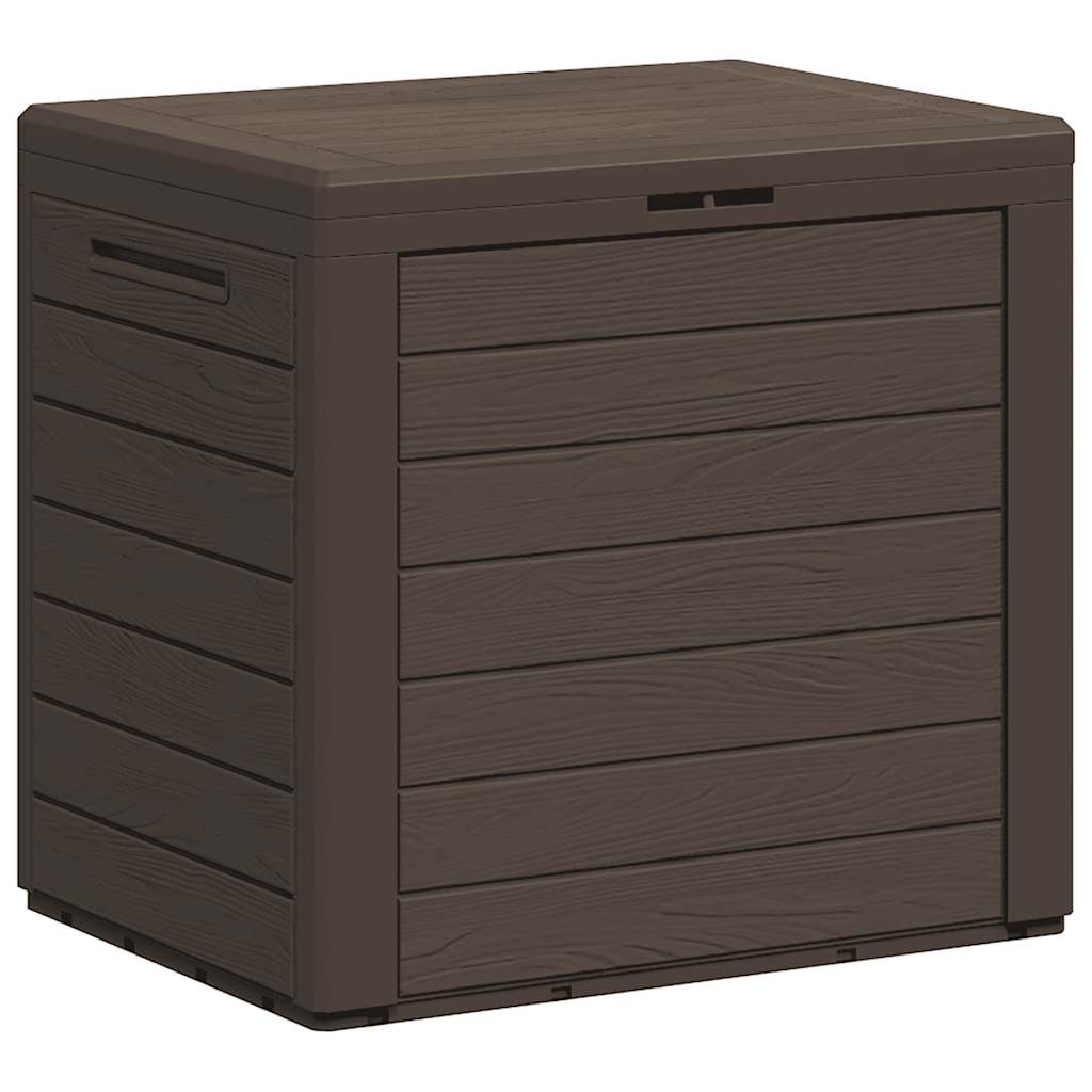 Garden Storage Box Brown 58.5x46x55 cm Polypropylene