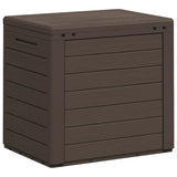 Garden Storage Box Brown 58.5x46x55 cm Polypropylene