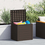 Garden Storage Box Brown 58.5x46x55 cm Polypropylene