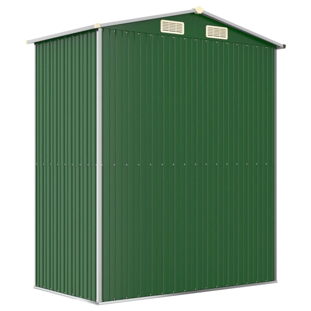 Garden Shed Green 192x108x223 cm Galvanised Steel