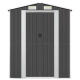 Garden Shed Anthracite 192x108x223 cm Galvanised Steel