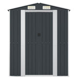 Garden Shed Anthracite 192x108x223 cm Galvanised Steel