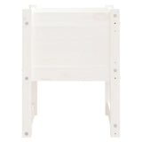 Planter White 40x40x52.5 cm Solid Wood Pine