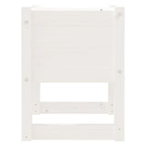 Planter White 40x40x52.5 cm Solid Wood Pine