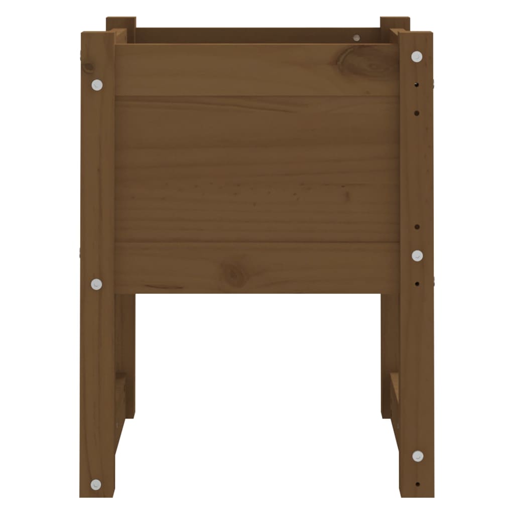 Planter Honey Brown 40x40x52.5 cm Solid Wood Pine