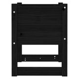 Planter Black 40x40x52.5 cm Solid Wood Pine