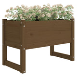 Planter Honey Brown 78x40x52 cm Solid Wood Pine