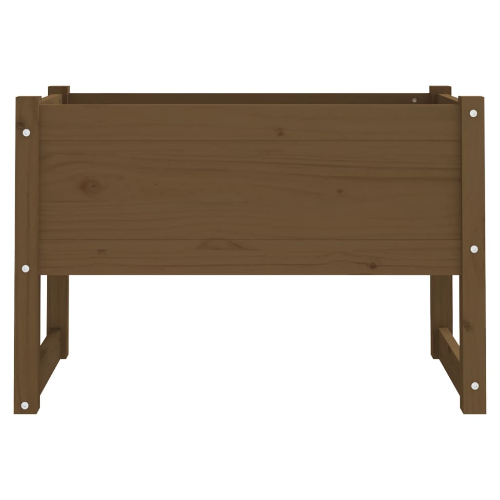 Planter Honey Brown 78x40x52 cm Solid Wood Pine