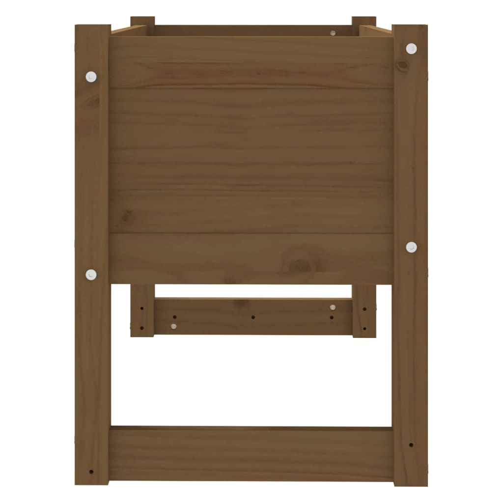 Planter Honey Brown 78x40x52 cm Solid Wood Pine