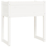 Planter White 78x40x81 cm Solid Wood Pine