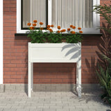 Planter White 78x40x81 cm Solid Wood Pine