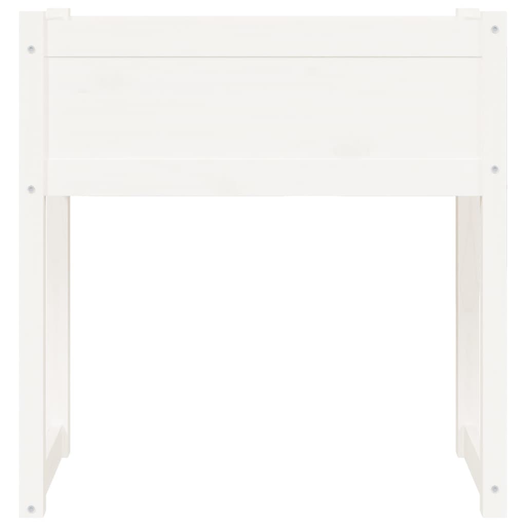 Planter White 78x40x81 cm Solid Wood Pine