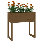 Planter Honey Brown 78x40x81 cm Solid Wood Pine