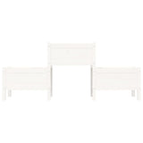 Planter White 178.5x44x75 cm Solid Wood Pine