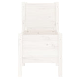 Planter White 245.5x44x75 cm Solid Wood Pine