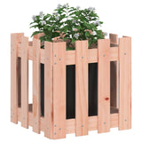 Garden Planter with Fence Design 40x40x40 cm Solid Wood Douglas