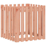 Garden Planter with Fence Design 70x70x70 cm Solid Wood Douglas