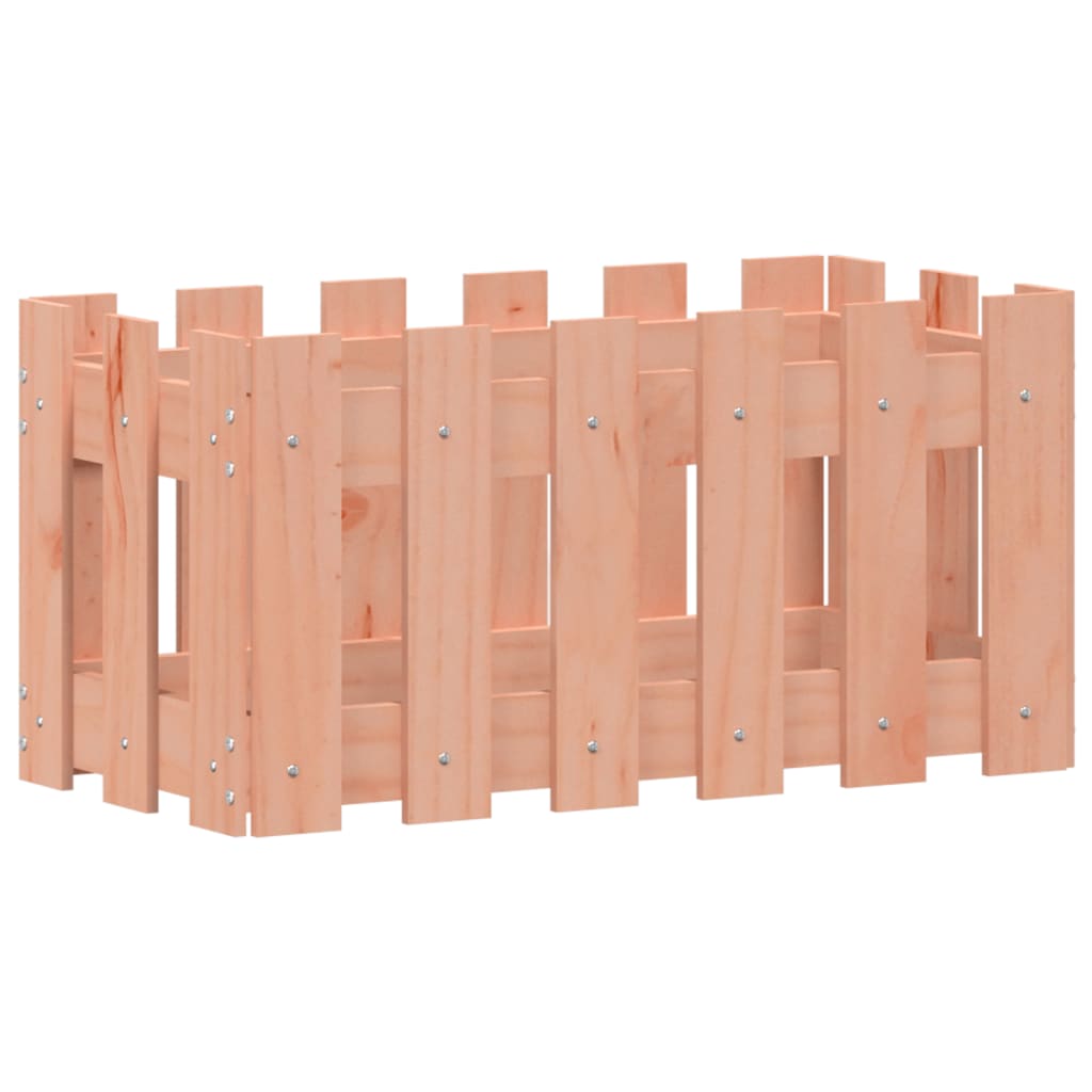 Garden Planter with Fence Design 60x30x30 cm Solid Wood Douglas