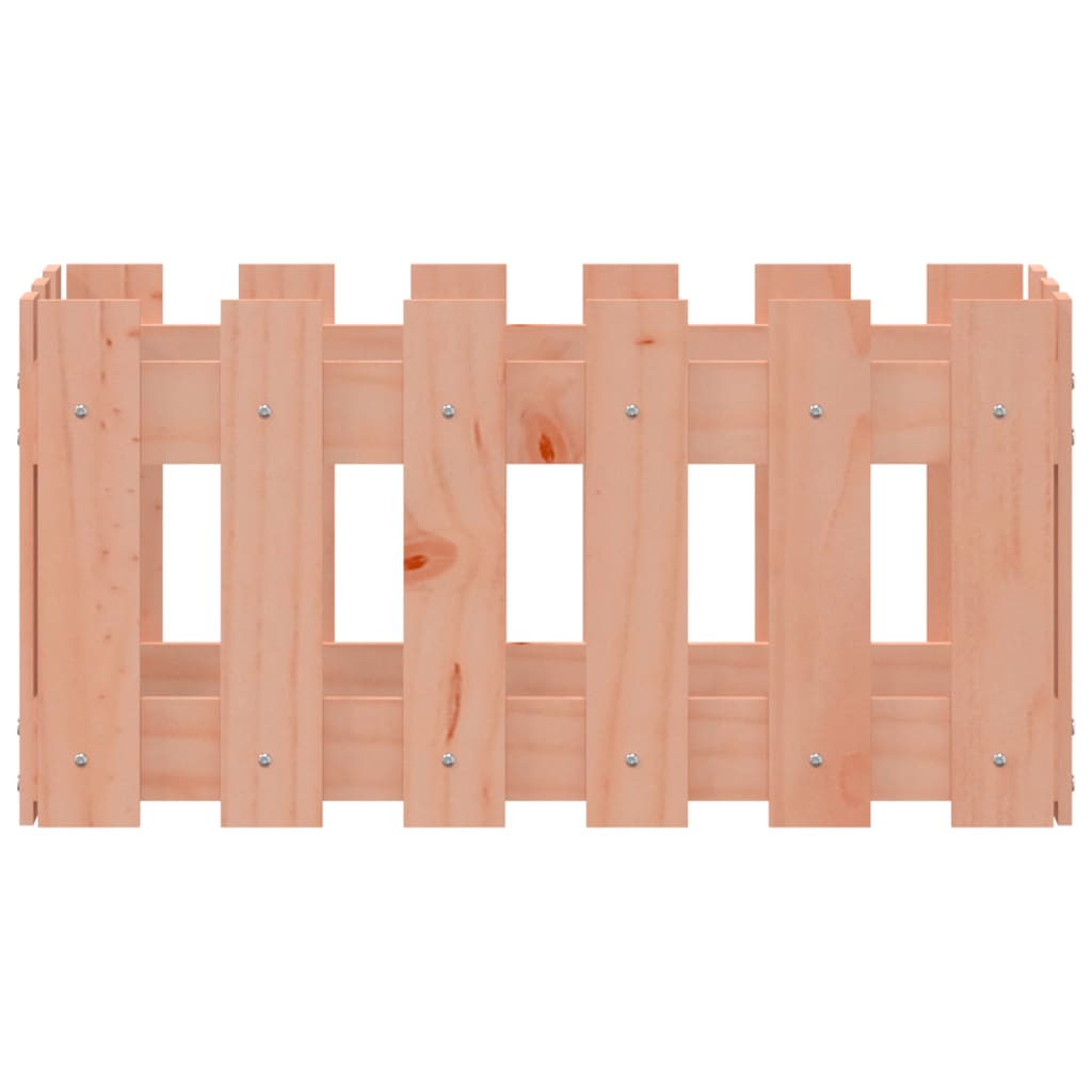 Garden Planter with Fence Design 60x30x30 cm Solid Wood Douglas