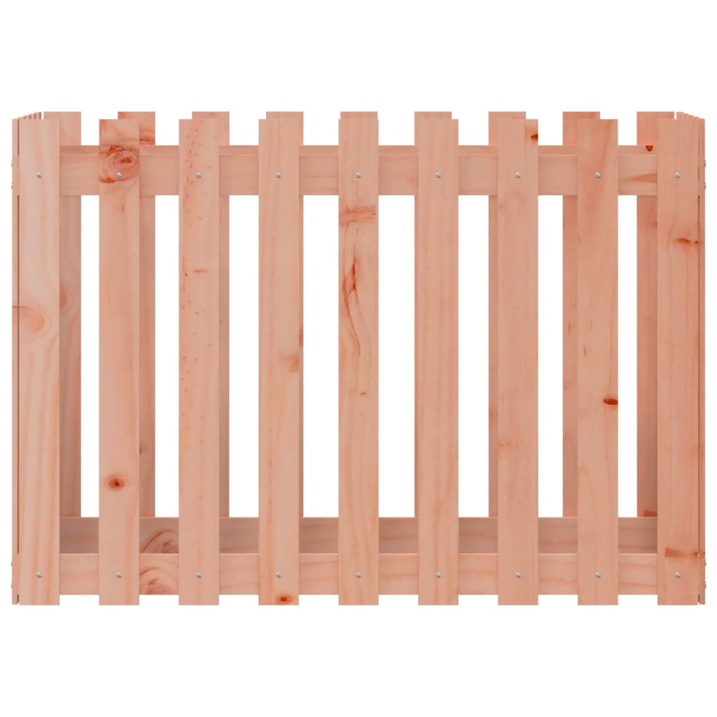 Garden Raised Bed with Fence Design 100x50x70 cm Solid Wood Douglas