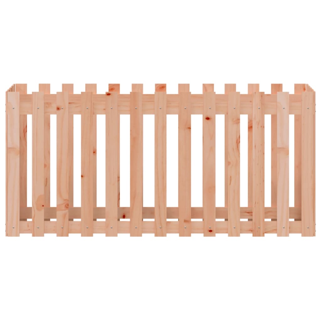 Garden Raised Bed with Fence Design 150x50x70 cm Solid Wood Douglas