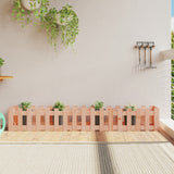 Garden Raised Bed with Fence Design 200x30x30 cm Solid Wood Douglas