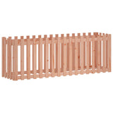 Garden Raised Bed with Fence Design 200x50x70 cm Solid Wood Douglas