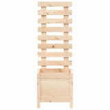 Garden Planter with Rack 39x39.5x114 cm Solid Wood Pine