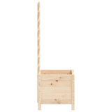 Garden Planter with Rack 39x39.5x114 cm Solid Wood Pine