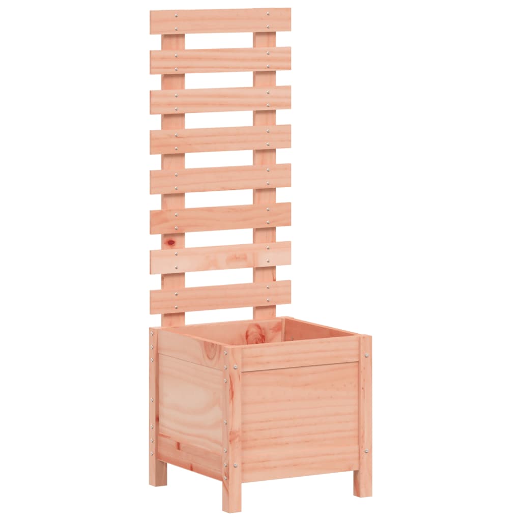 Garden Planter with Rack 39x39.5x114 cm Solid Wood Douglas