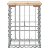 Garden Bench Gabion Design 33x31x42 cm Solid Wood Pine