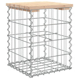 Garden Bench Gabion Design 33x31x42 cm Solid Wood Pine