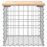 Garden Bench Gabion Design 43x44x42 cm Solid Wood Pine