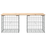 Garden Bench Gabion Design 103x44x42 cm Solid Wood Pine