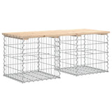 Garden Bench Gabion Design 103x44x42 cm Solid Wood Pine
