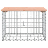 Garden Bench Gabion Design 63x44x42 cm Solid Wood Douglas