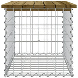 Garden Bench Gabion Design 63x44x42 cm Impregnated Wood Pine