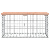 Garden Bench Gabion Design 83x44x42 cm Solid Wood Douglas