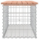 Garden Bench Gabion Design 83x44x42 cm Solid Wood Douglas