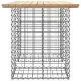 Garden Bench Gabion Design 100x70x72 cm Solid Wood Pine