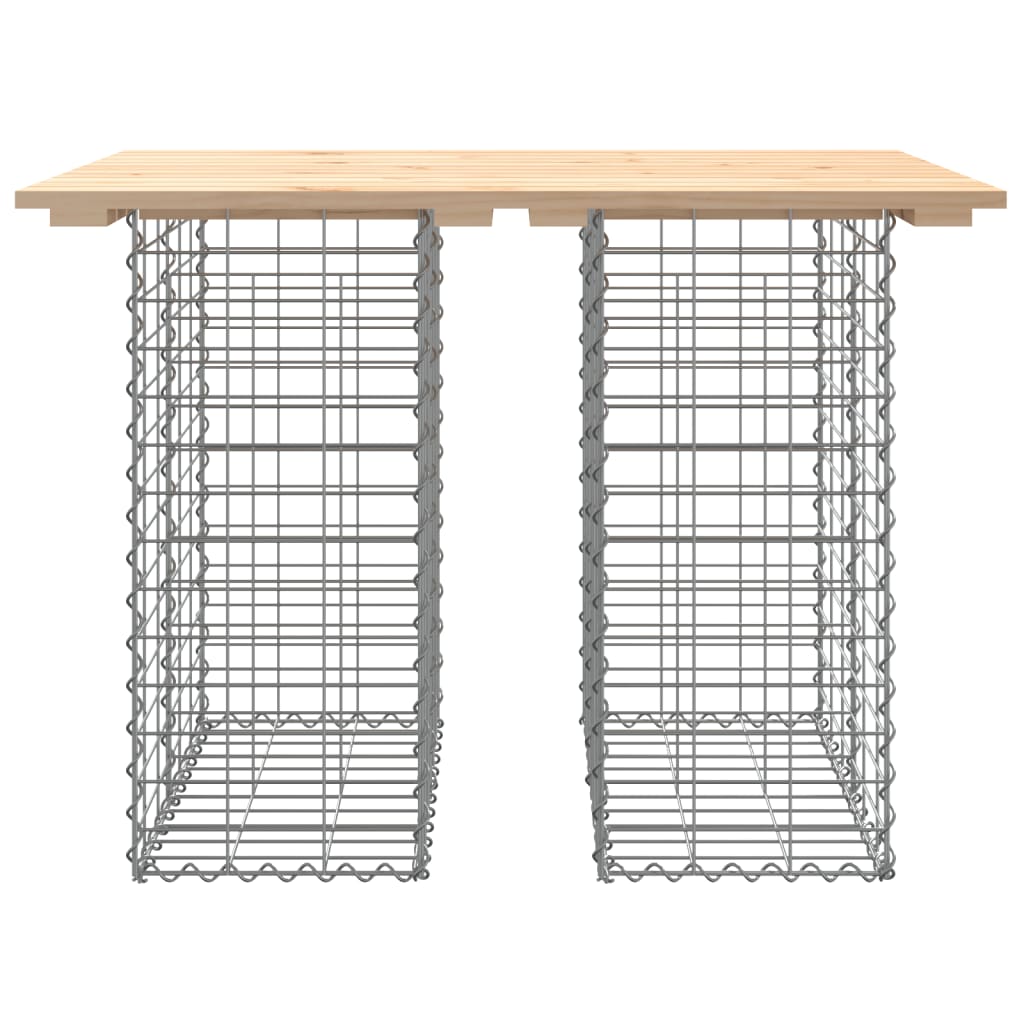 Garden Bench Gabion Design 100x70x72 cm Solid Wood Pine