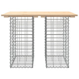 Garden Bench Gabion Design 100x70x72 cm Solid Wood Pine